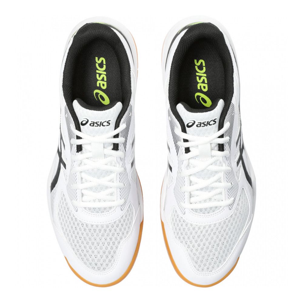 Asics UPCOURT 5 - Chaussures handball Homme white/safety yellow