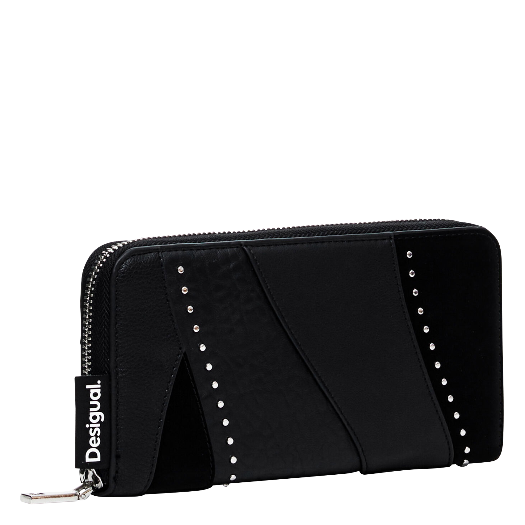 Portefeuille motif vagues | Noir