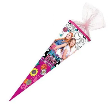 Nestler Schultüte Maggie & Bianca 85 cm 6-eckig, Tüll