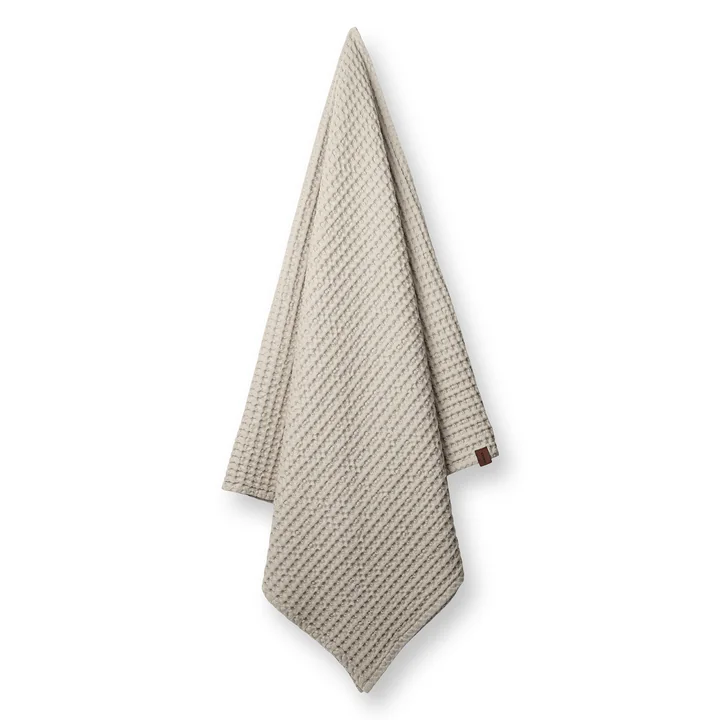 Humdakin - Badetuch mit Waffelstruktur, 70 x 135 cm, light stone