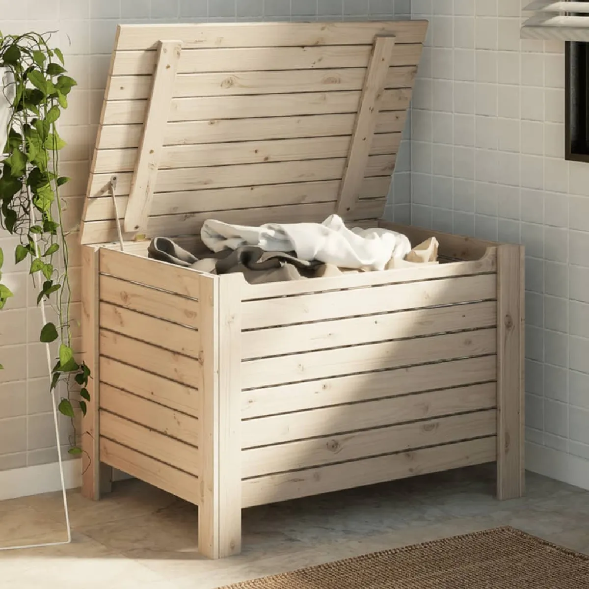 Vidaxl Boîte de rangement RANA - Bois massif