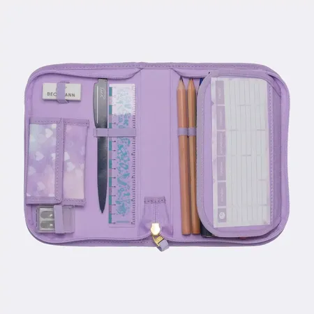 Beckmann Federmappe mit Inhalt, Unicorn Princess Purple