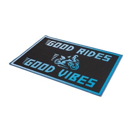Tapis environnemental Oxford Good Vibes 90x60 cm Universel - Noir / Bleu