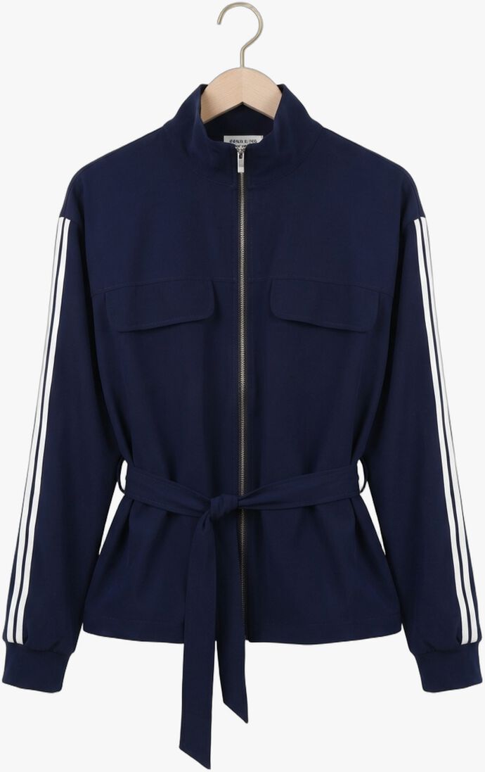 blauwe penn & ink jassen jacket stripe
