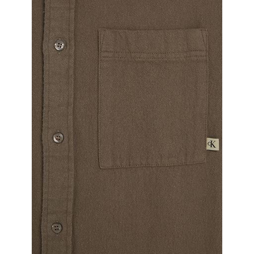 Calvin Klein Jeans Flannel One-Pocket Skjorte, Falcon, XL