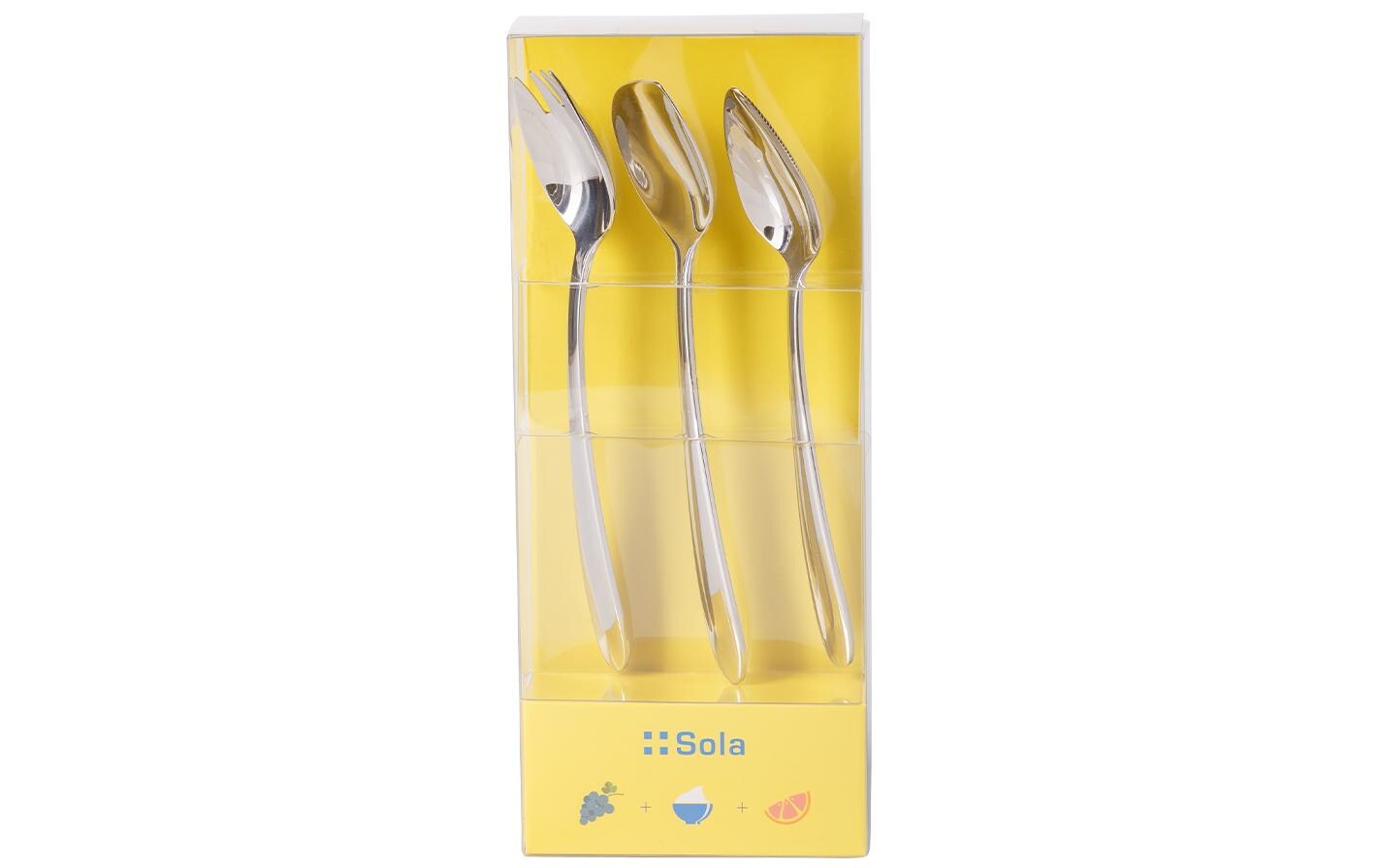 Löffel-Set Alpha 3-teilig, ChromFitness-Löffel-Set