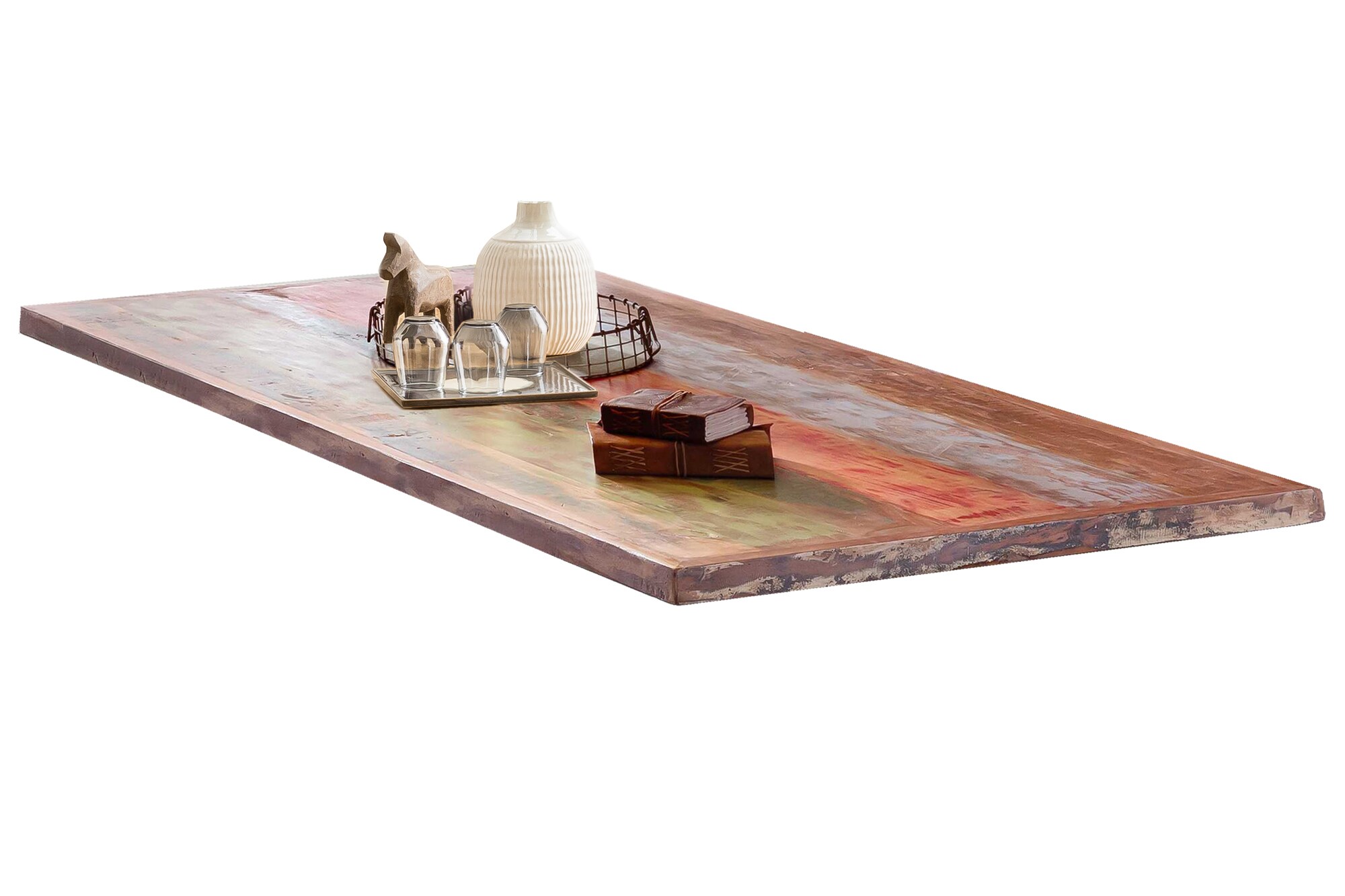 Tisch 200x100 Altholz bunt Metall Holztisch Küchentisch Esstisch Speisetisch