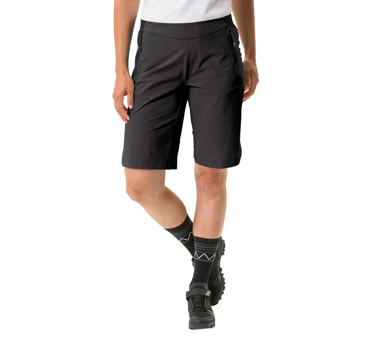 VAUDE Kuro Gravel Fietsbroek Kort Zwart Dames