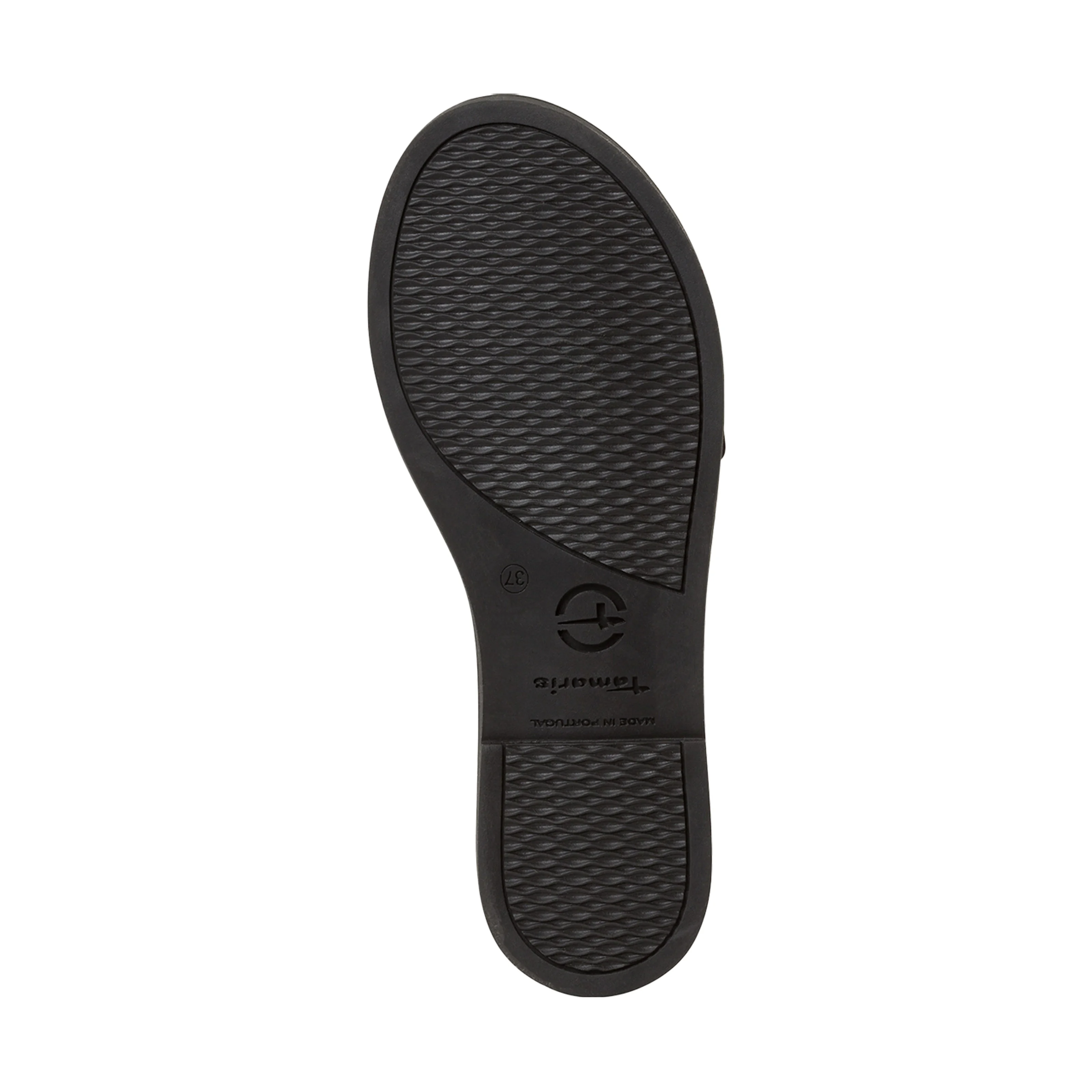 Sandales plates en cuir | Noir