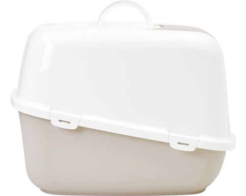 SAVIC Nestor Jumbo kattenbak 66,5x48,5x46,5 cm wit-mokka
