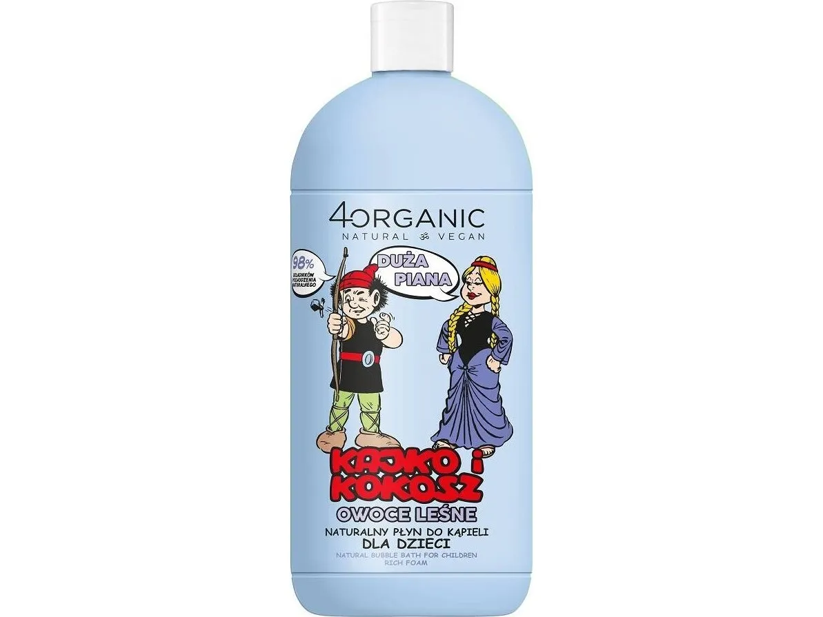 4ORGANIC_Kajko i Kokosz natural bath liquid for children Forest Fruits 500ml