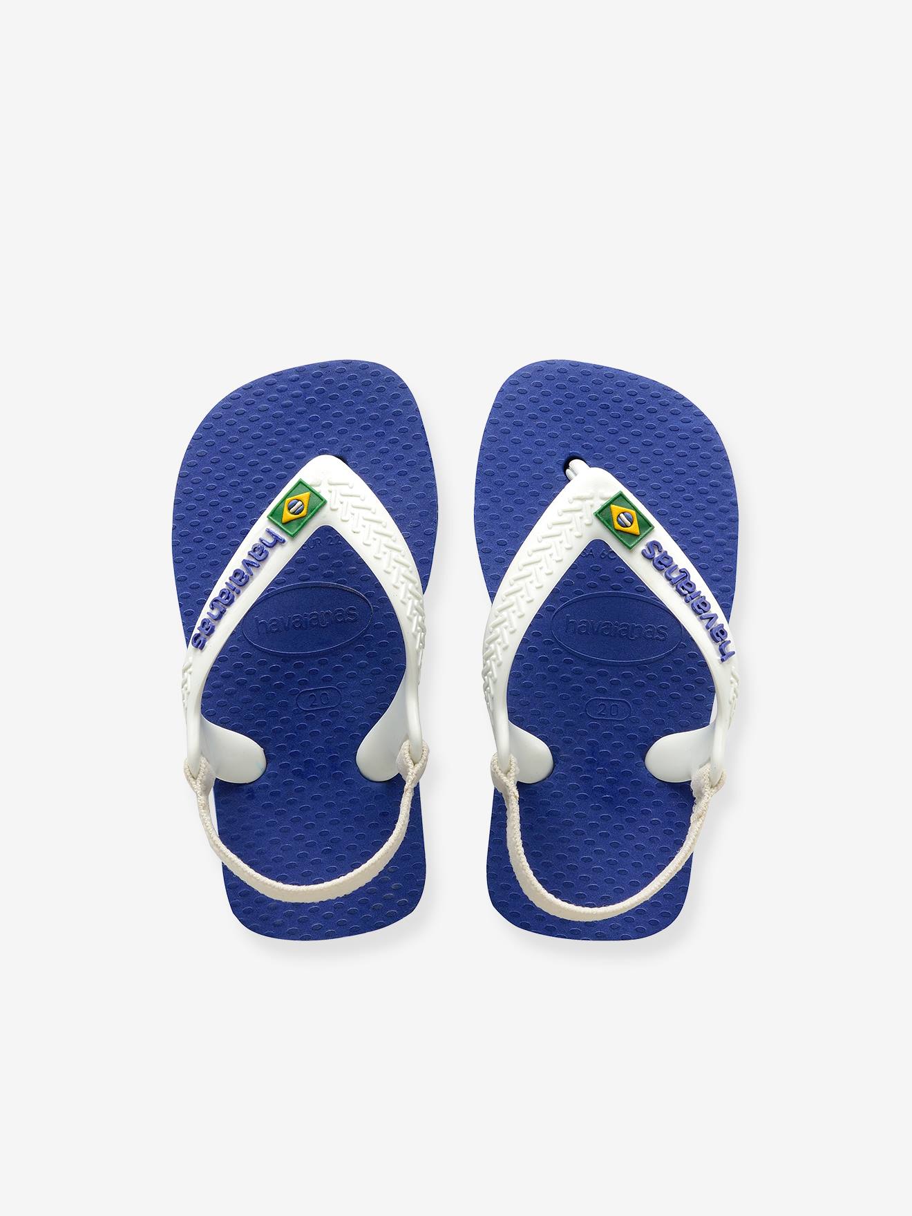 Chinelos Baby Brasil Logo II HAVAIANAS azuis