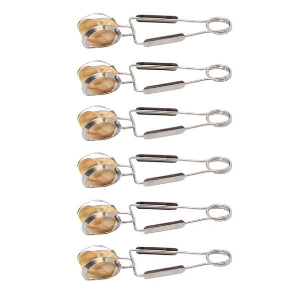Lot de 6 pinces à escargot inox Roger Orfèvre