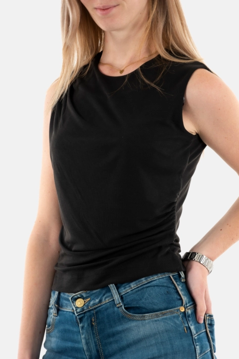 Debardeurs guess jeans elis jblk jet black a996