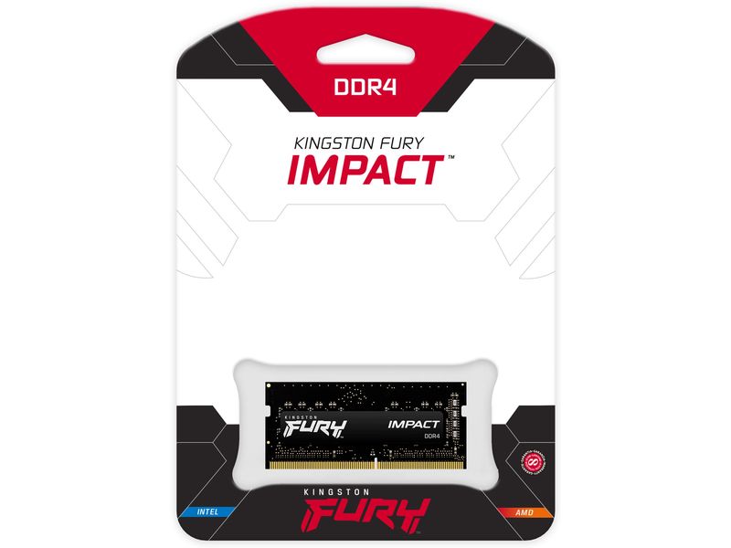 Kingston SO-DDR4-RAM FURY Impact 3200 MHz 1x 16 GB High-Performance Arbeitsspeicher mit Plug N Play Kompatibilität