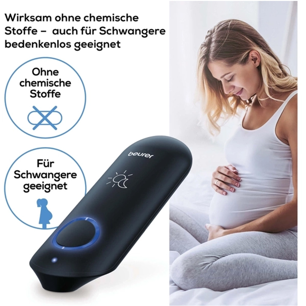 Insektenstichheiler BR 90 Elektrischer Anti-Itch Juckreiz Stift mit LED Licht (60734) - Schwarz
