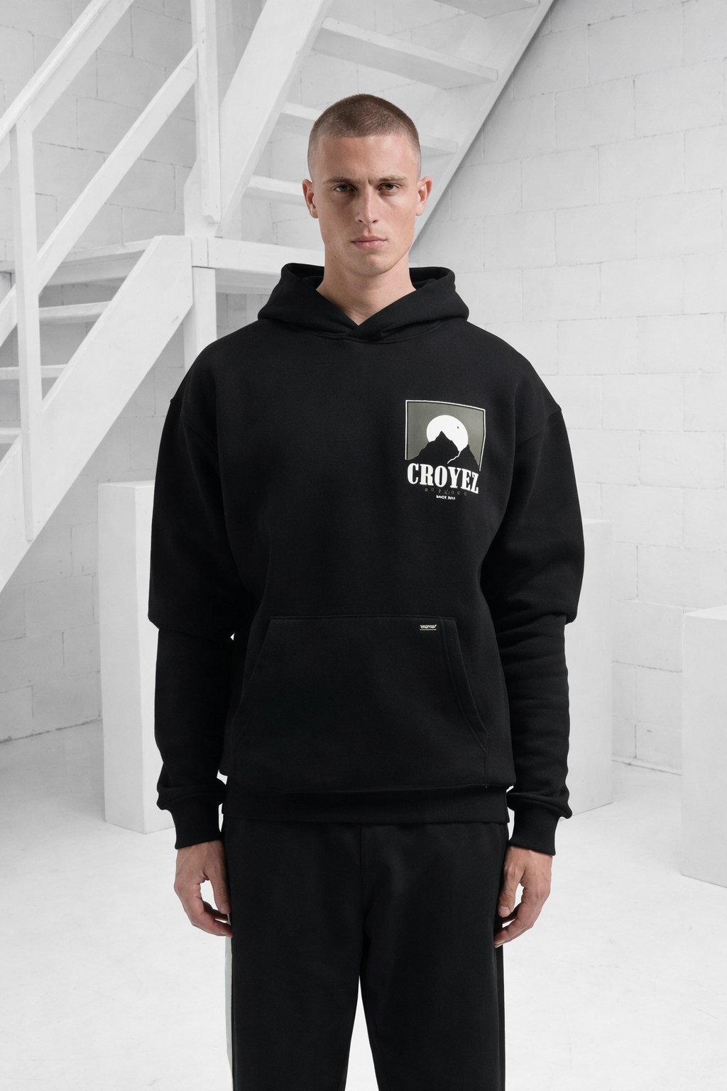 Croyez Slopes Hoodie Heren Zwart