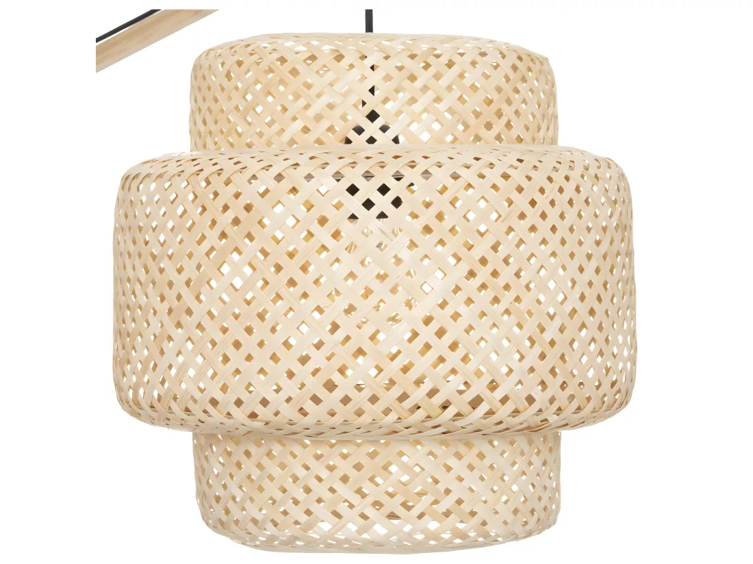 Lampadaire en Bambou naturel H 173 cm