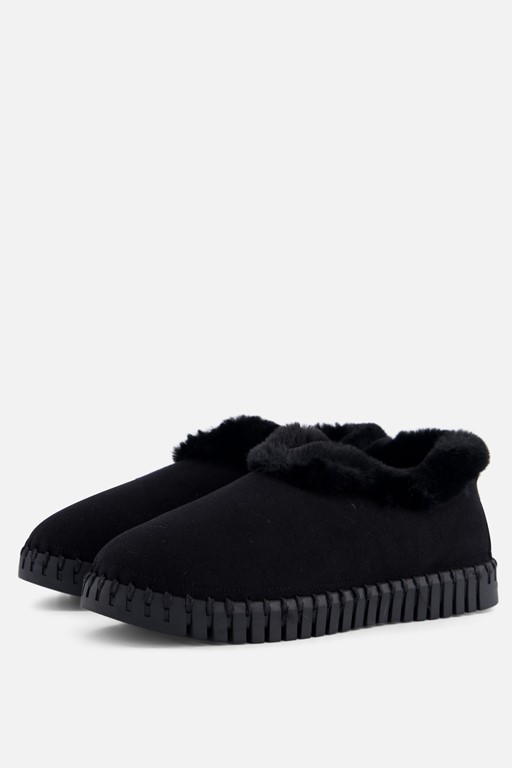 Ilse Jacobsen Pantoffels zwart Suede