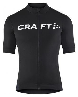 Maillot manches courtes Craft Essence Bike Noir Blanc