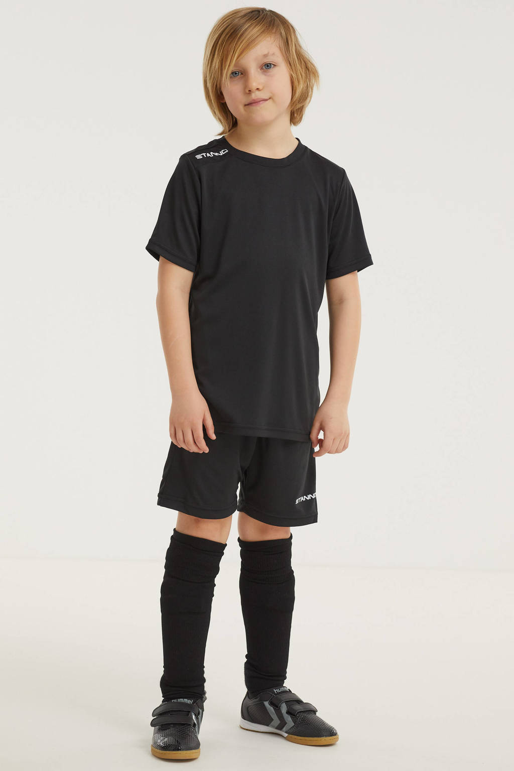 Stanno junior voetbalshirt zwart/wit