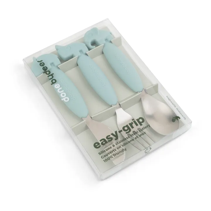 Done by deer Couverts Easy-grip Deer friends | Bleu