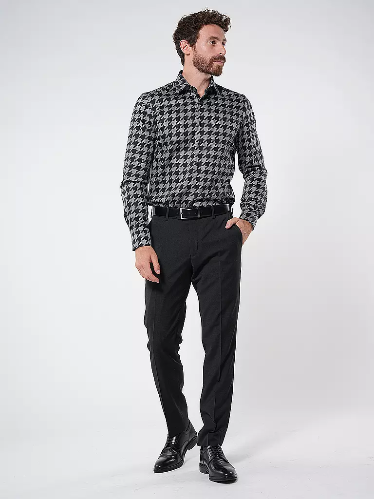 OLYMP LEVEL FIVE Hemd Body Fit schwarz