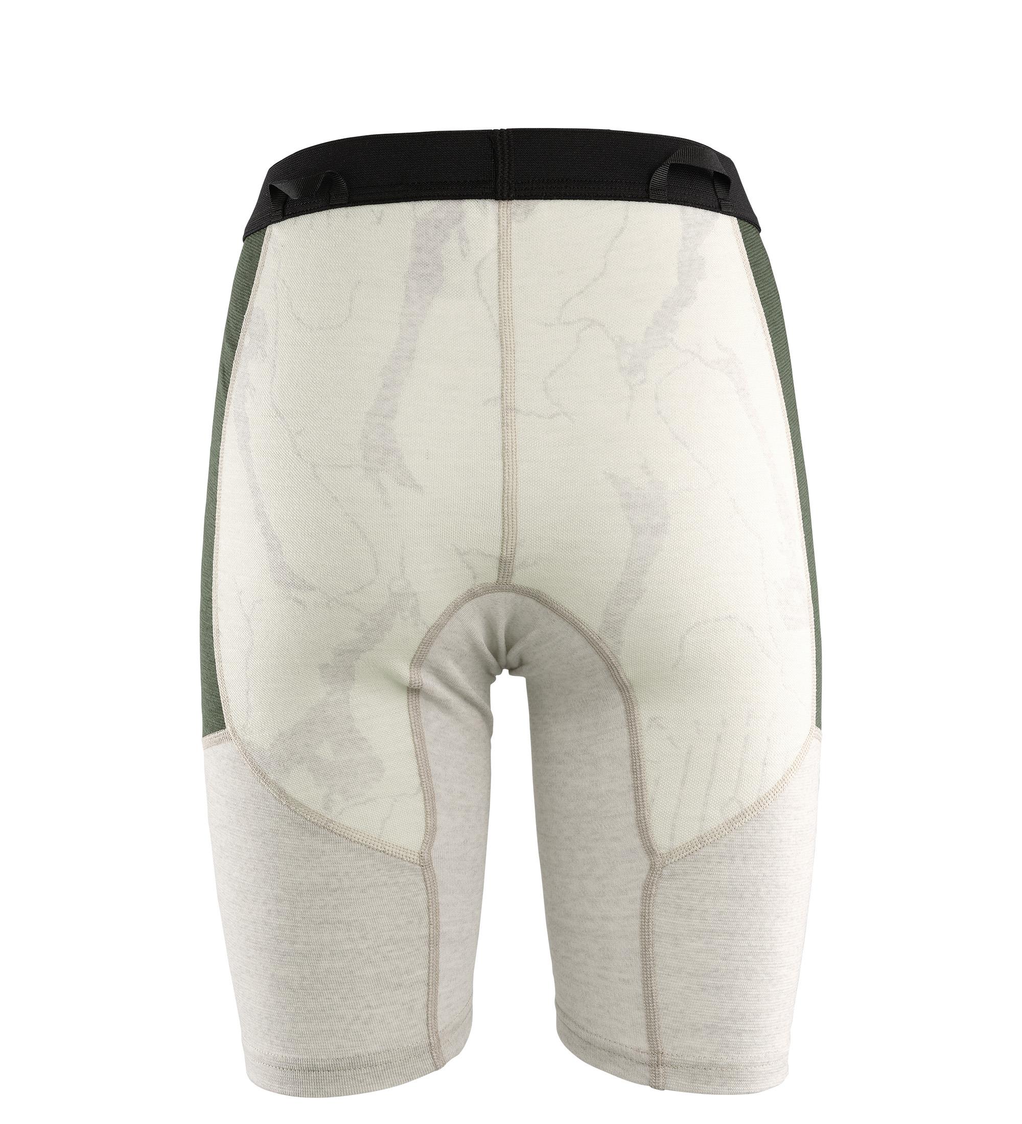 Aclima Lars Monsen Femund Shorts Womens Beige Melange/Olive Night