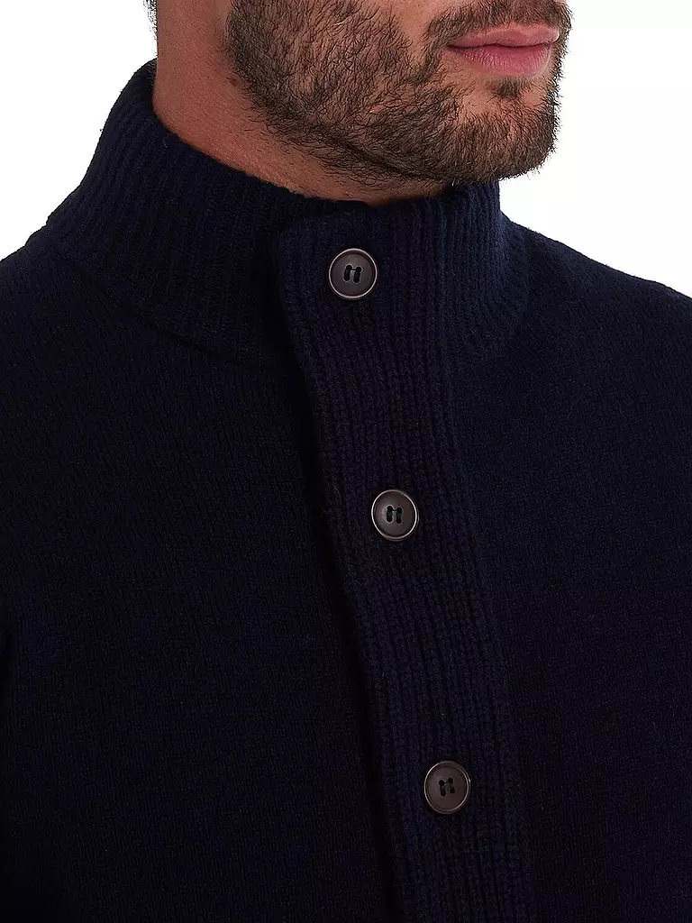 BARBOUR Strickjacke ESSENTIAL dunkelblau