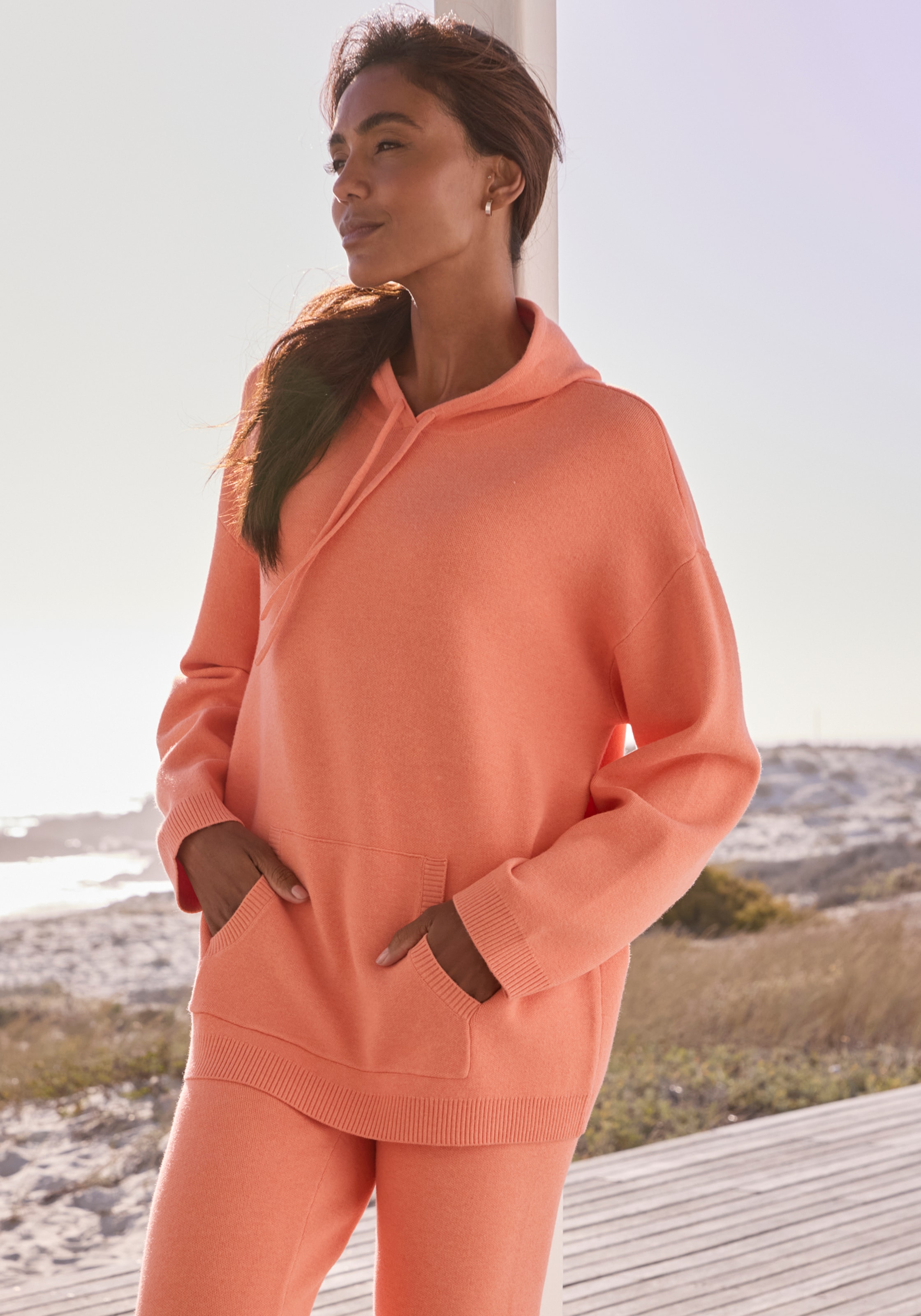 Elbsand Kapuzenpullover , aus hochwertigem Strick, Loungewear