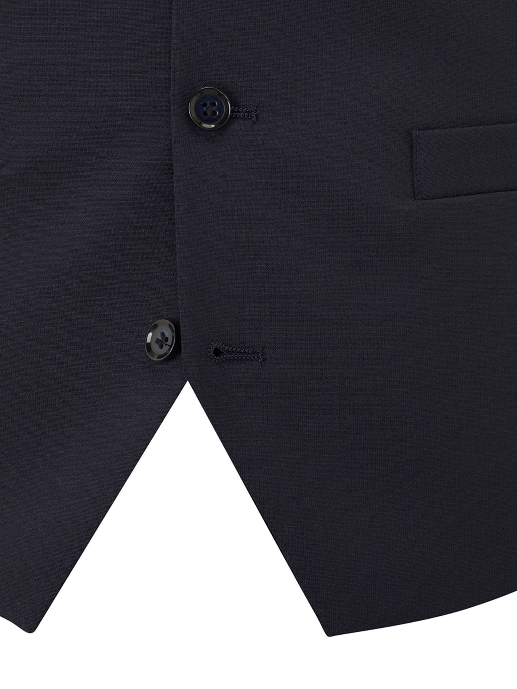 Donkerblauw - Skopes Darwin gilet met single breasted en hoog wolgehalte
