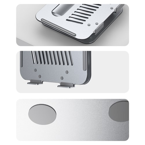 Passiv Kühlender MacBook / Laptop Alu Ständer Halterung Höhenverstellbar (10