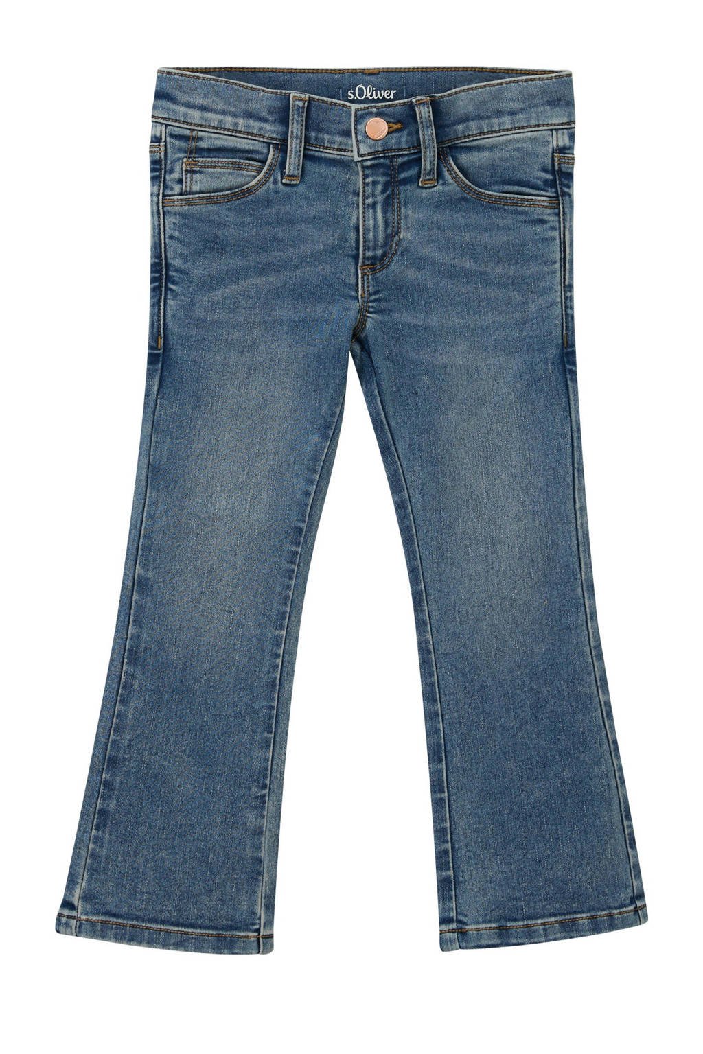 s.Oliver flared jeans light blue denim