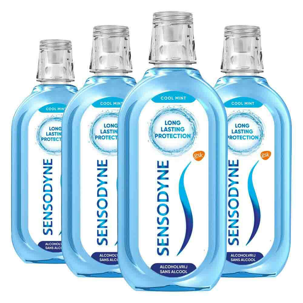 4x Sensodyne Mondwater Fresh & Cool500 ml