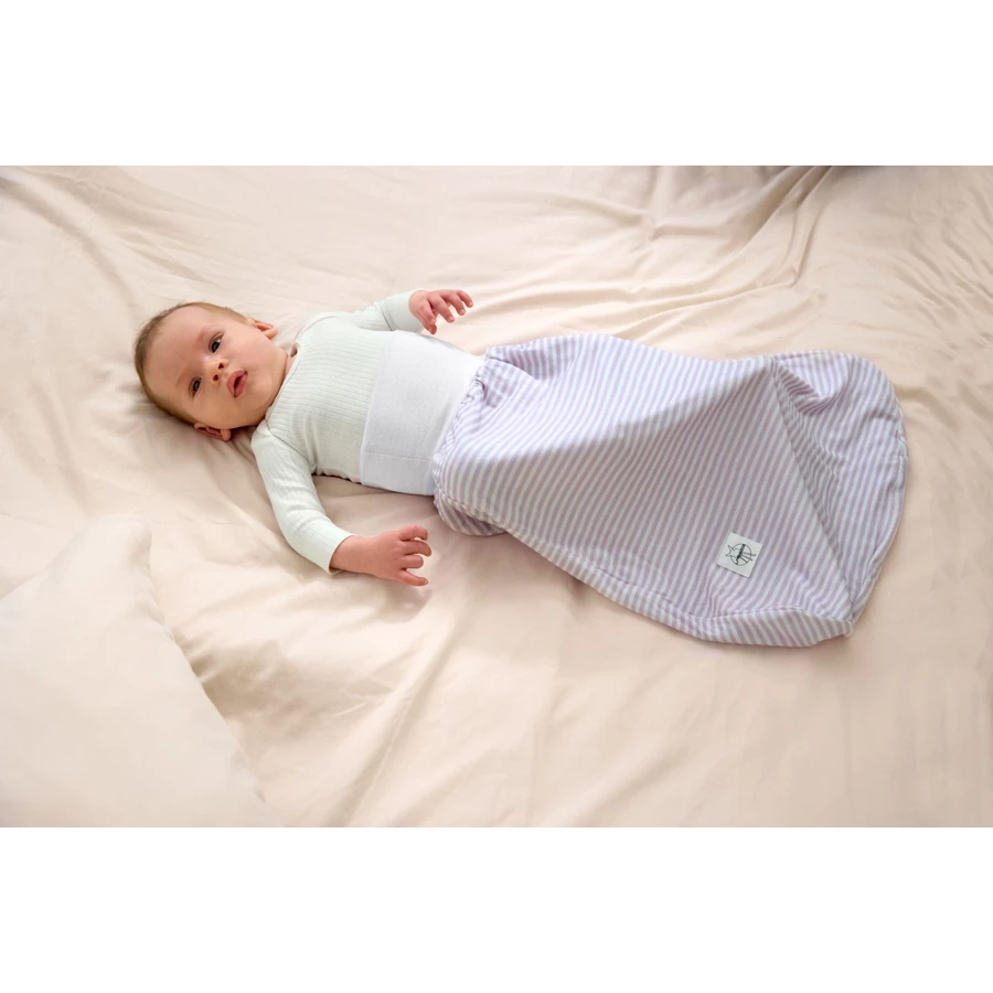 LÄSSIG Stramplersack milky lila