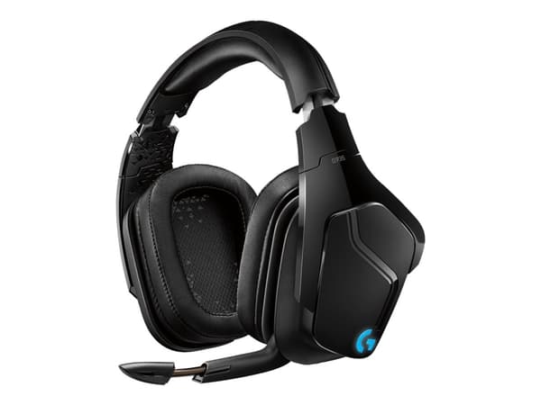 Logitech Gaming Headset G935 - Hodesett - 7,1-kanals - full størrelse - 2,4 GHz - trådløs - 3,5 mm jakk - svart, blå