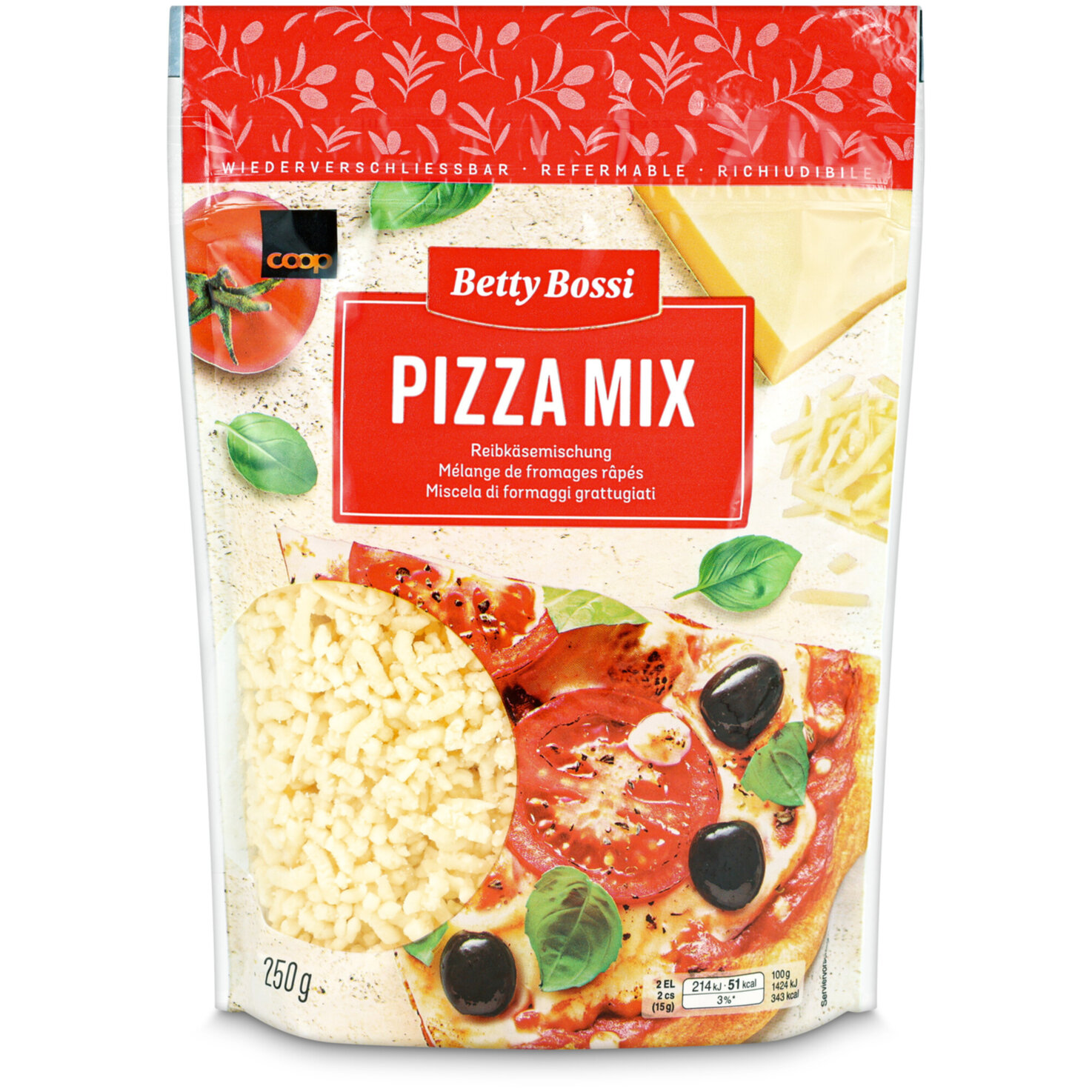 Betty Bossi Pizza-Mix Reibkäse