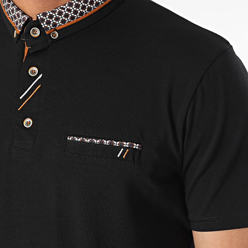 Polo Manches Courtes Noir