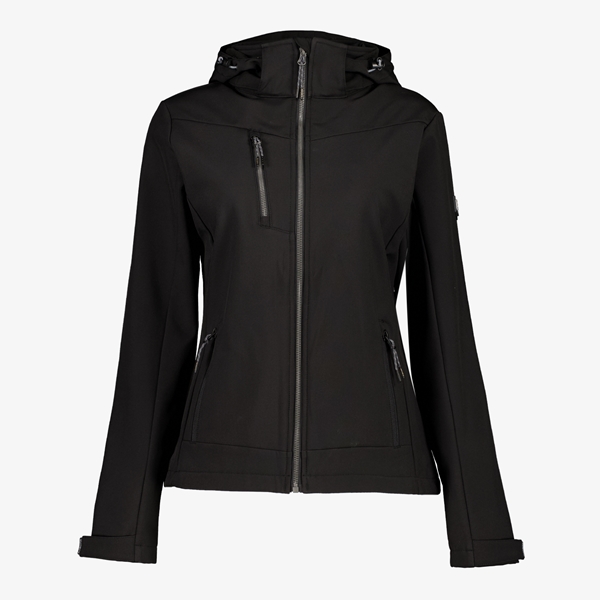 Kjelvik dames softshell jas zwart