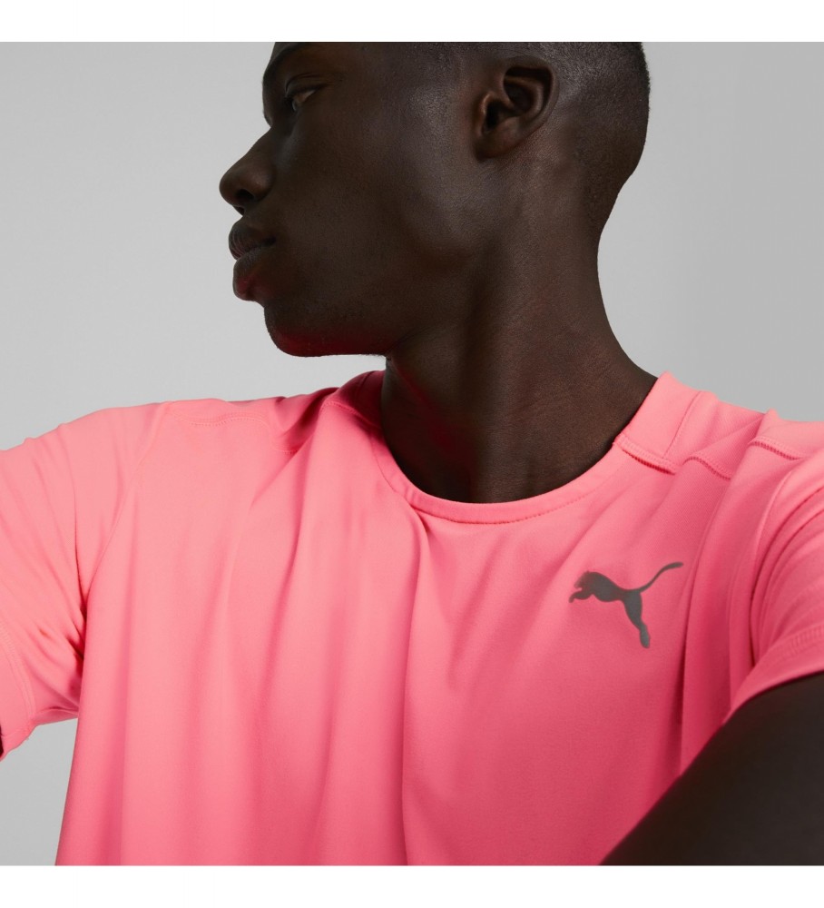 Camiseta Puma Cloudspun para corrida rosa