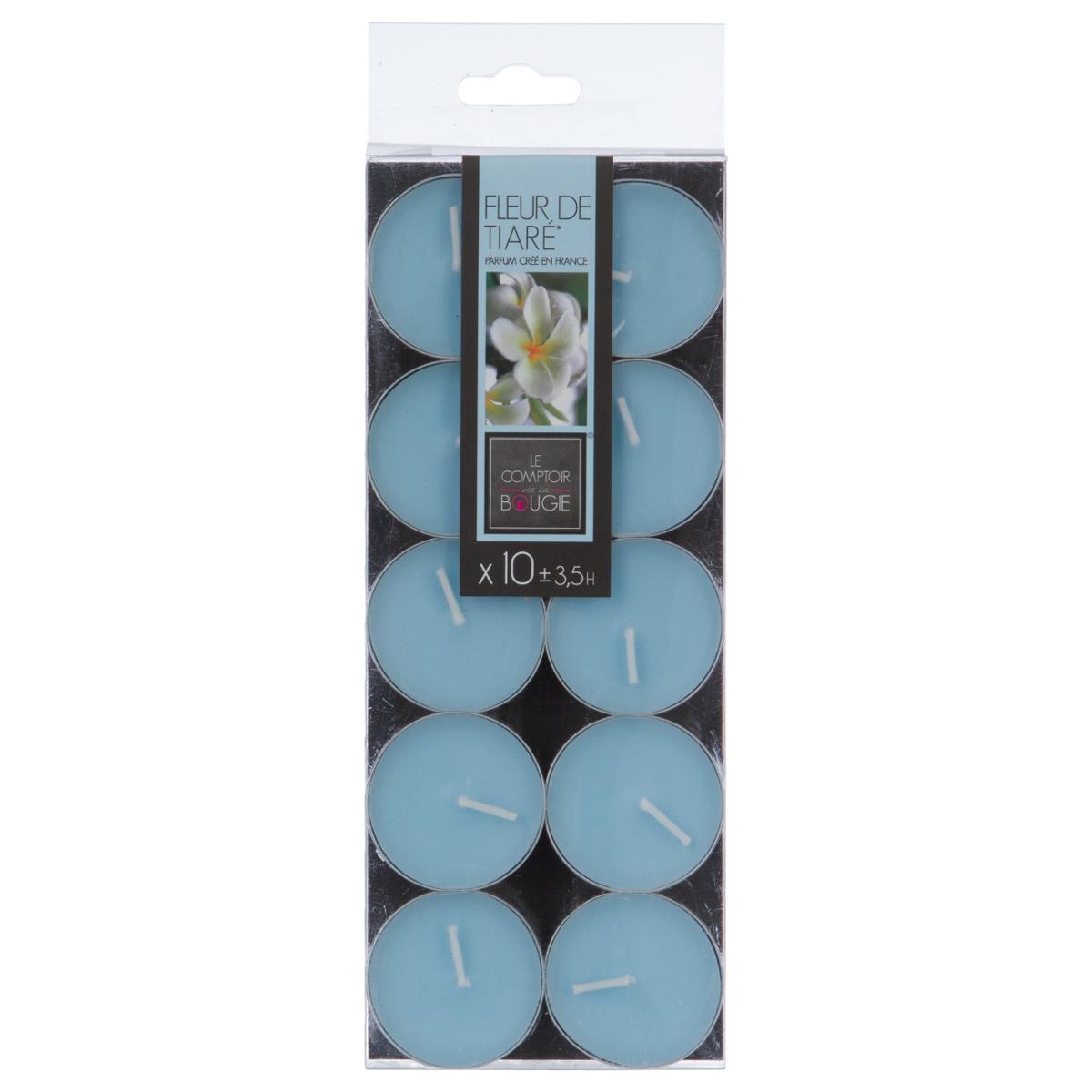 BOUGIE CHAUFFE PLAT PARFUMEE FLEUR TIARE X10 PIECES