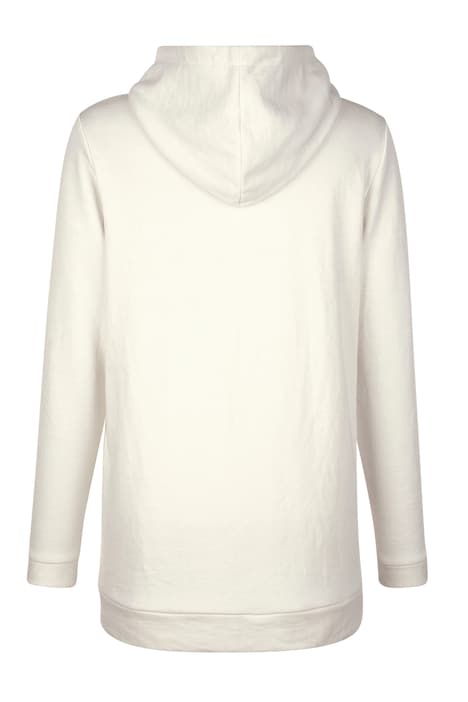 Hoodie, floraler Druck vorne, Kapuze