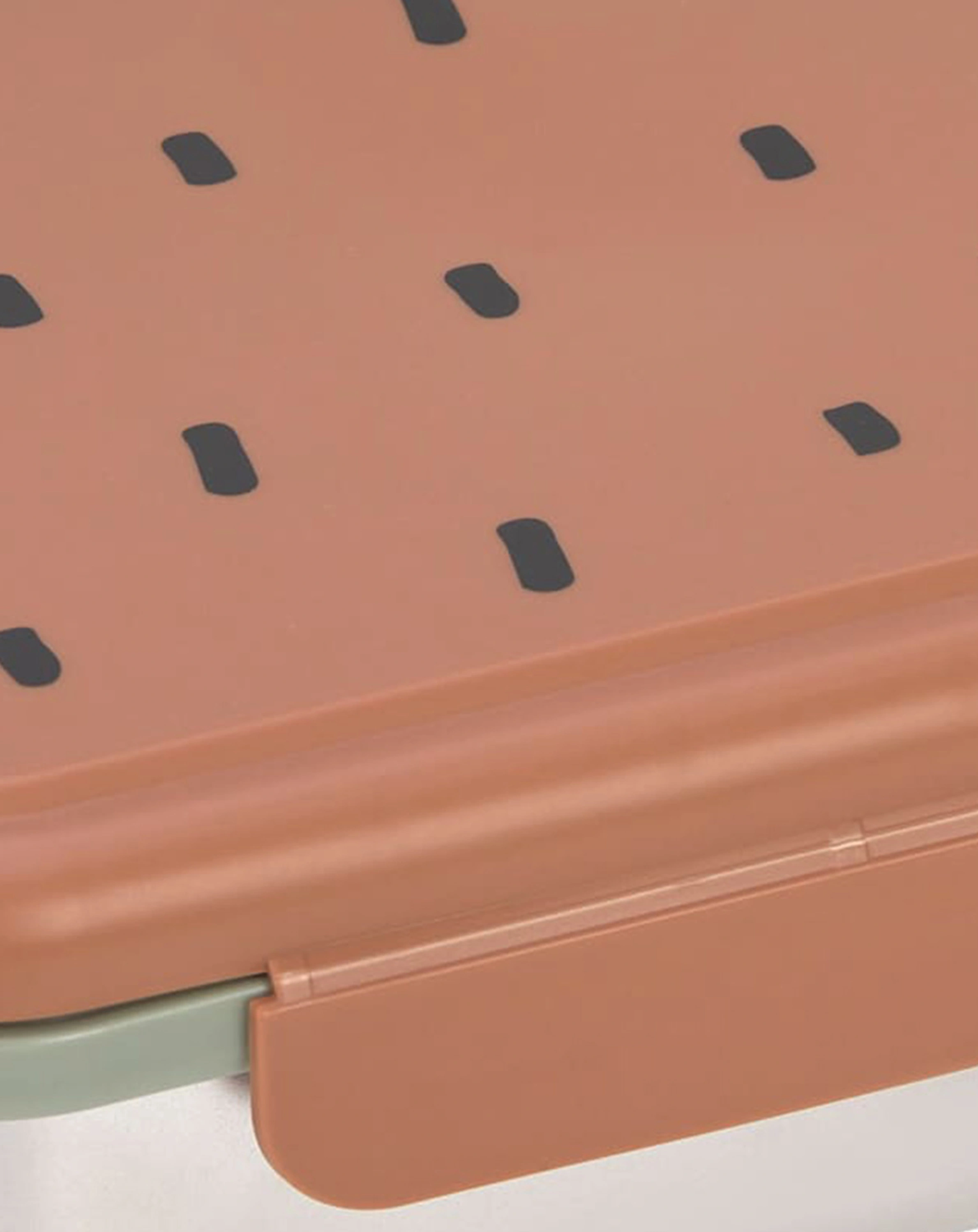 Edelstahl-Brotdose HAPPY PRINTS in caramel