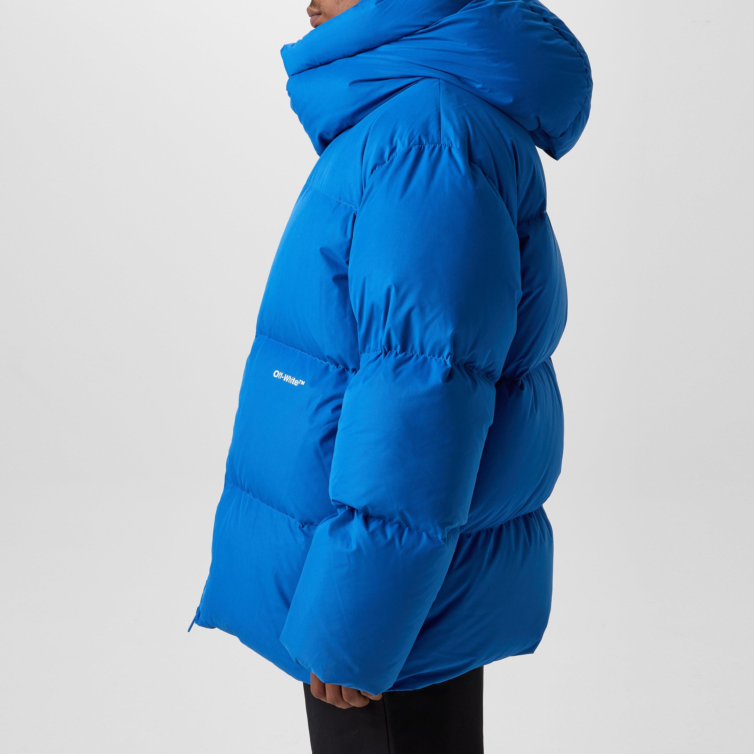Off White Hooded Down Puffer Jacket