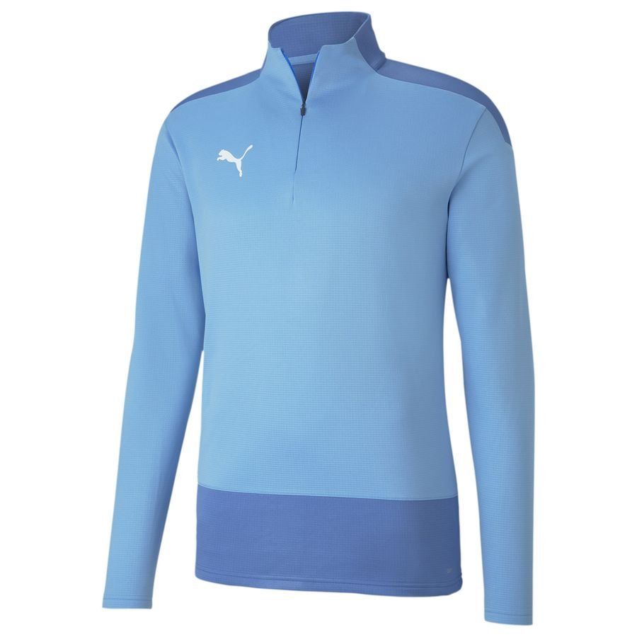 PUMA Maillot d'Entraînement teamGOAL 23 Fermeture Éclair 1/4 - Bleu Clair/Bleu