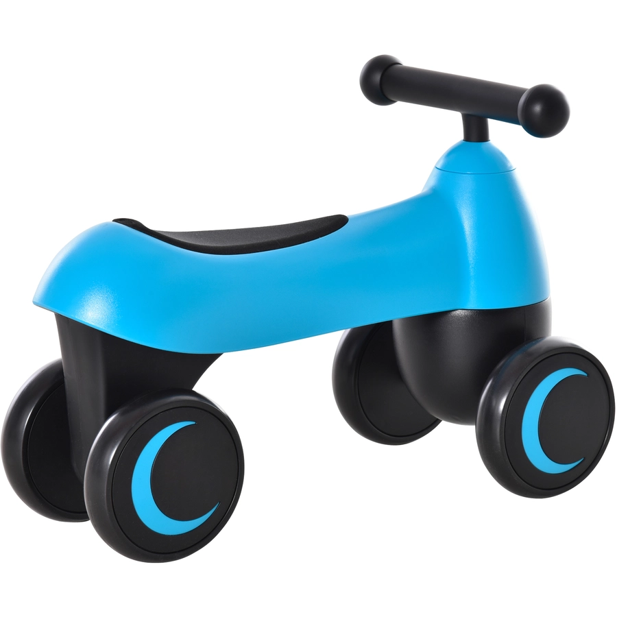 HOMCOM Rutschauto blau und schwarz