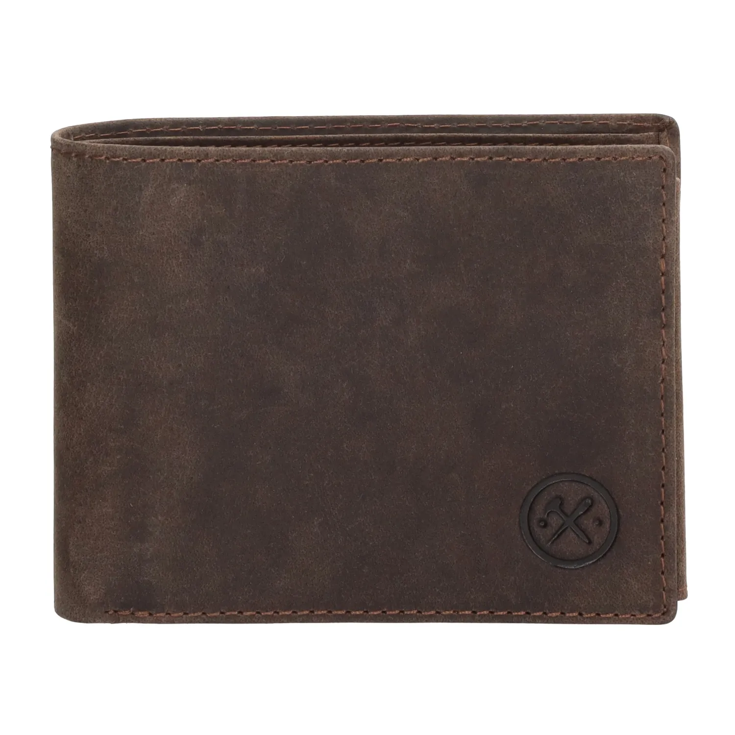 Hide & Stitches Idaho Portemonnee Billfold Donkerbruin