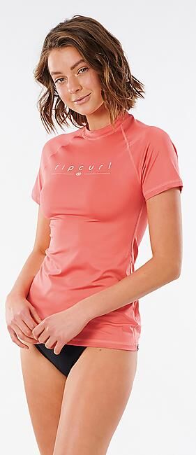RIP CURL - T-SHIRT LYCRA GOLDEN RAYS MC FEMME