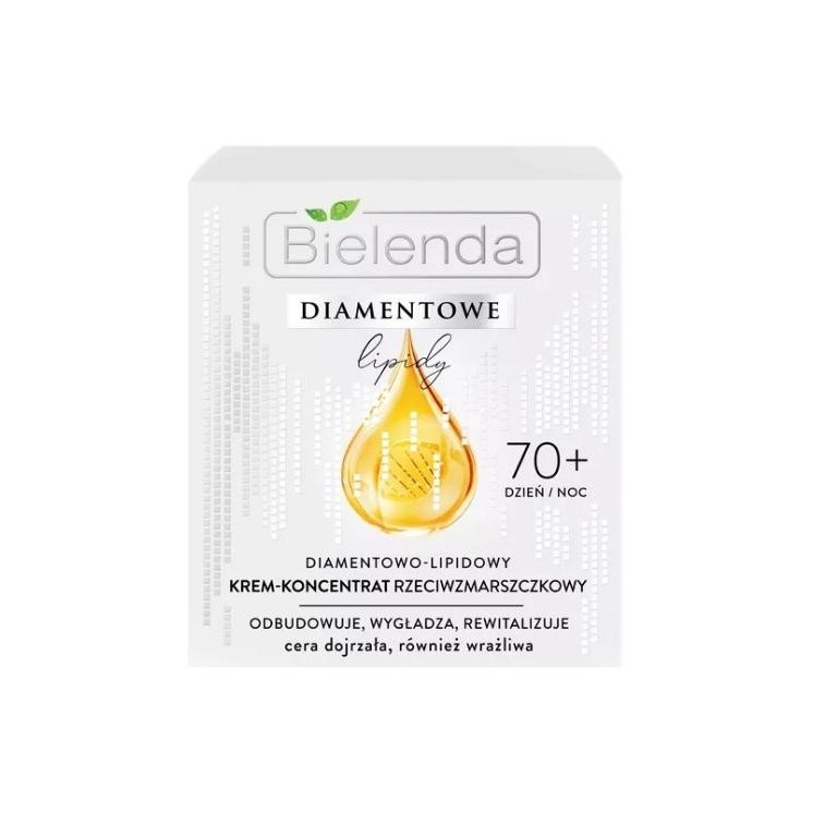 Bielenda Diamentowe Lipidy diamant-lipide anti-rimpel creme-concentraat 70+ dag/nacht 50 ml