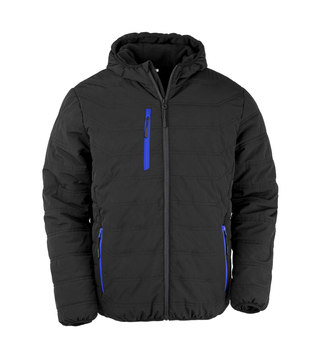 Result Genuine Recycled Veste d'hiver matelassée pour hommes Compass (Noir/bleu royal) - UTBC4959